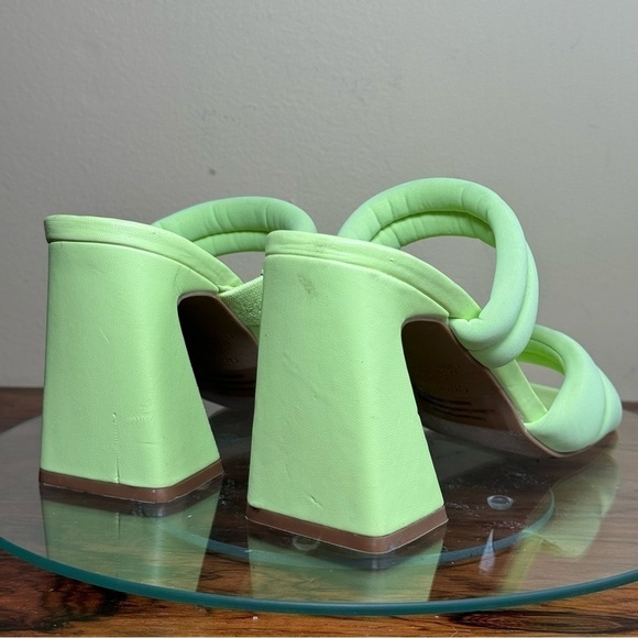 Open Edit Stella Sandal in Neon Green - Picture 11 of 16